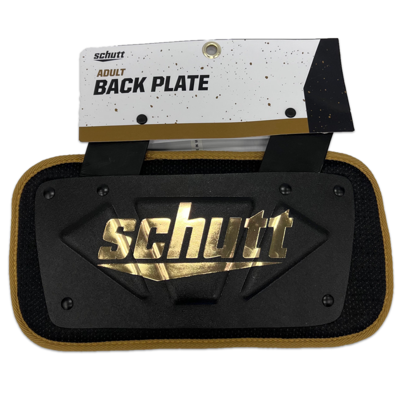 Schutt Varsity Back Plate - Schwarz Gold Schutt Varsity Back Plate - Schwarz Gold