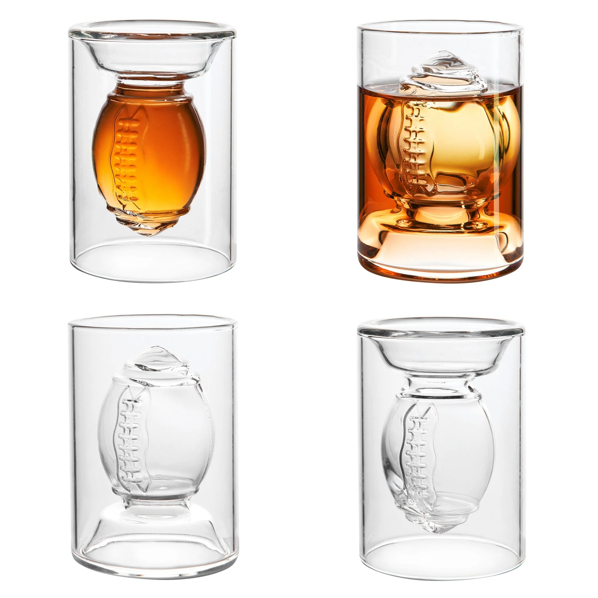 40YARDS American Football Shotglas (4er-Set)
