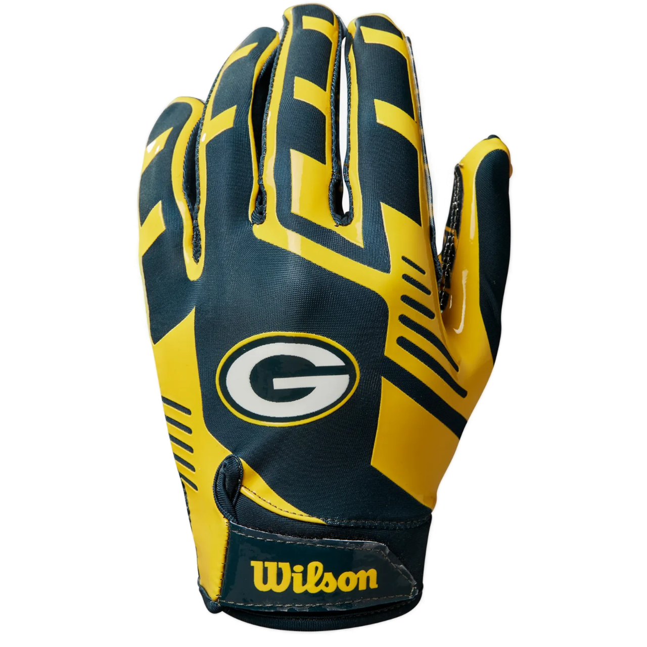 Wilson NFL Stretch Fit Football Handschuh - Green Bay Packers Wilson NFL Stretch Fit Football Handschuh - Green Bay Packers
