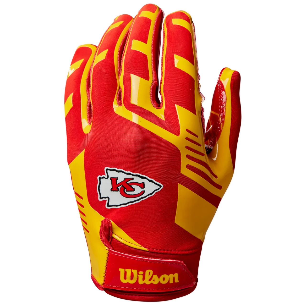 Wilson NFL Stretch Fit Football Handschuh - Kansas City Chiefs Wilson NFL Stretch Fit Football Handschuh - Kansas City Chiefs
