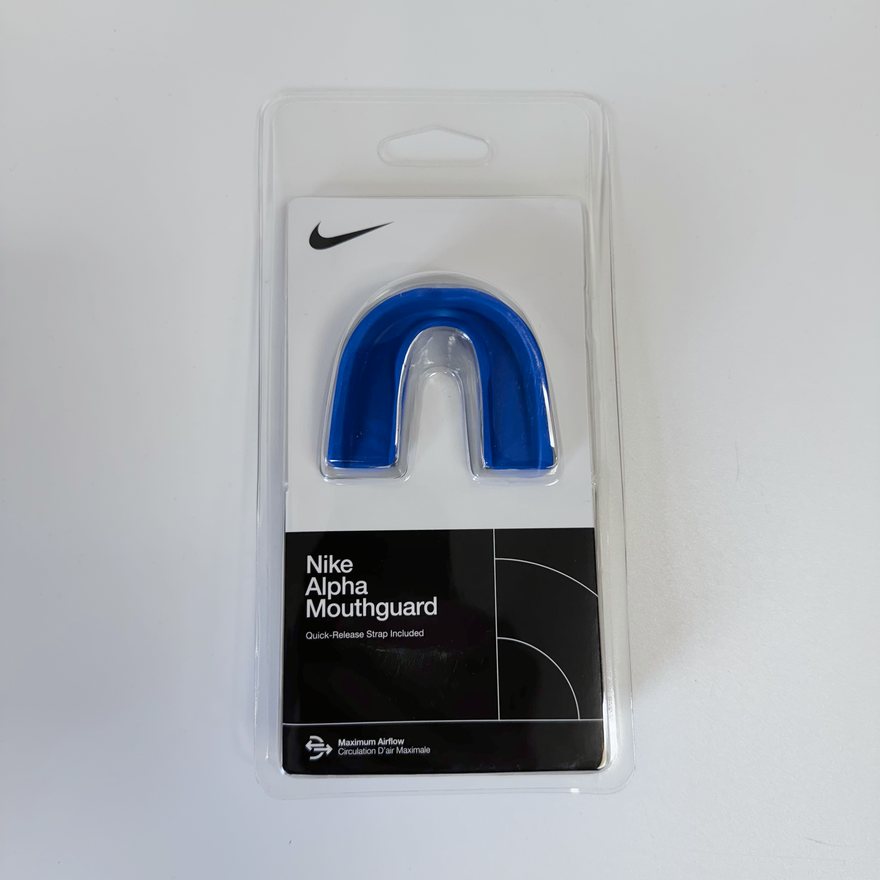 Nike Alpha Mundstück mit Band - Royal Blau Nike Alpha Mundstück mit Band - Royal Blau