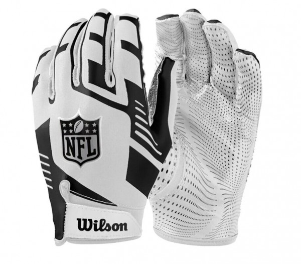 Wilson NFL Stretch Fit Football Handschuh - Weiß Wilson NFL Stretch Fit Football Handschuh - Weiß