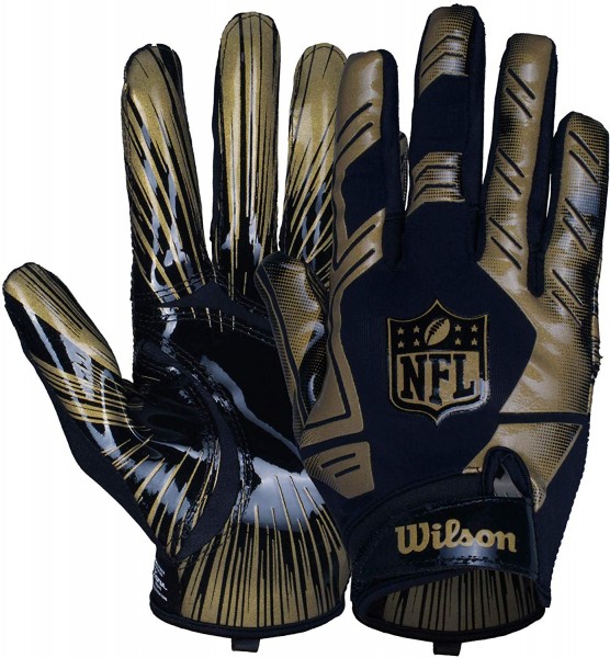 Wilson NFL Stretch Fit Football Handschuh - Gold Wilson NFL Stretch Fit Football Handschuh - Gold