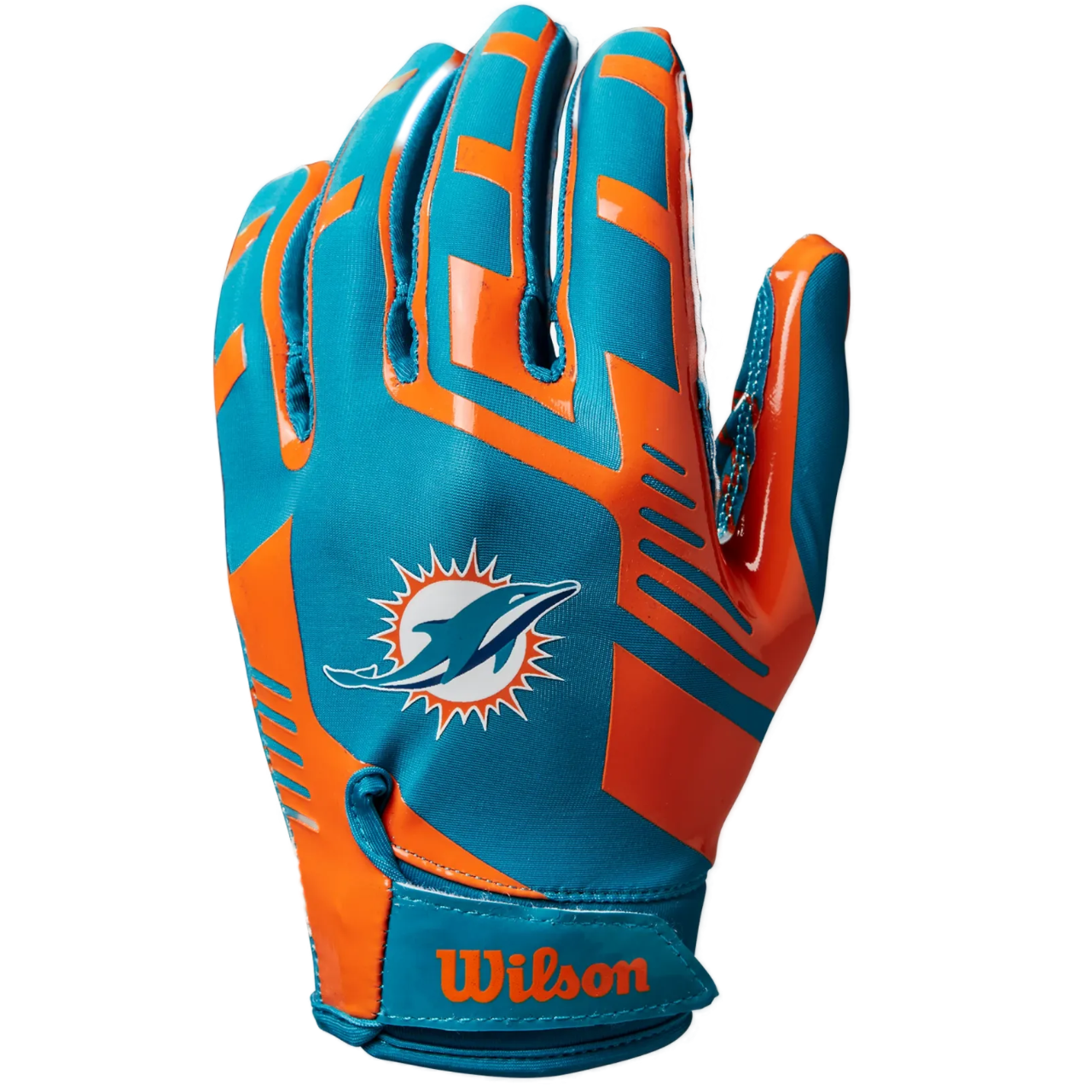 Wilson NFL Stretch Fit Football Handschuh - Miami Dolphins Wilson NFL Stretch Fit Football Handschuh - Miami Dolphins