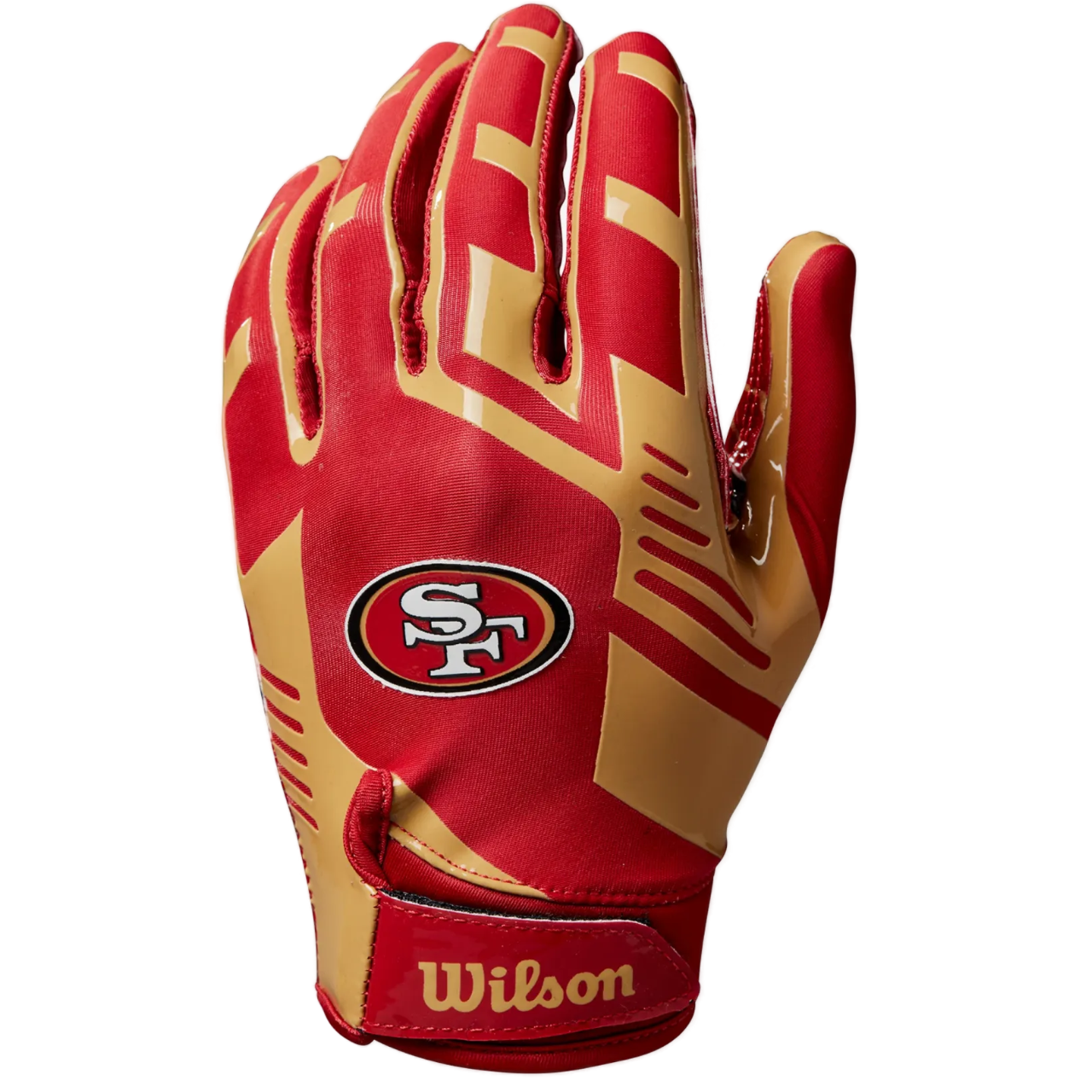 Wilson NFL Stretch Fit Football Handschuh - San Francisco 49ers Wilson NFL Stretch Fit Football Handschuh - San Francisco 49ers