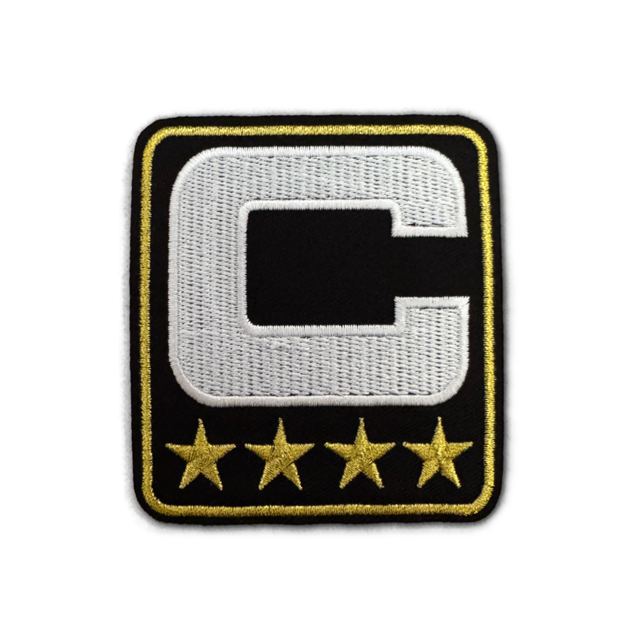 Iron on Captain Patches - Schwarz/Weiß/Gold