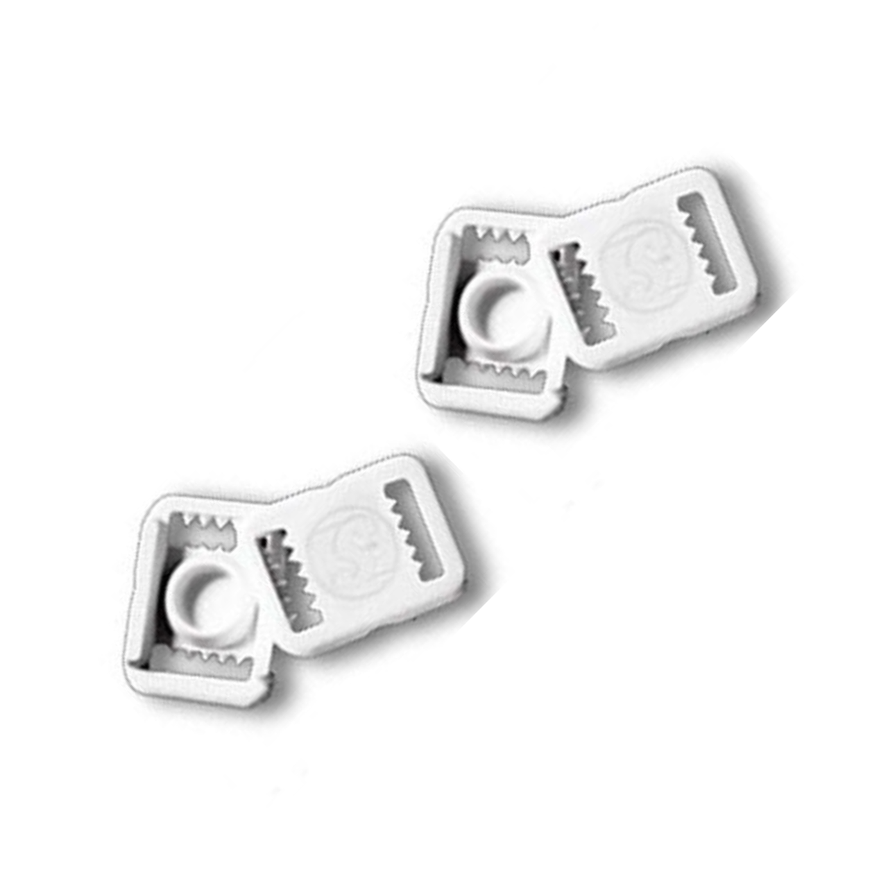 Schutt Plastik Buckle Weiß - 4er Set