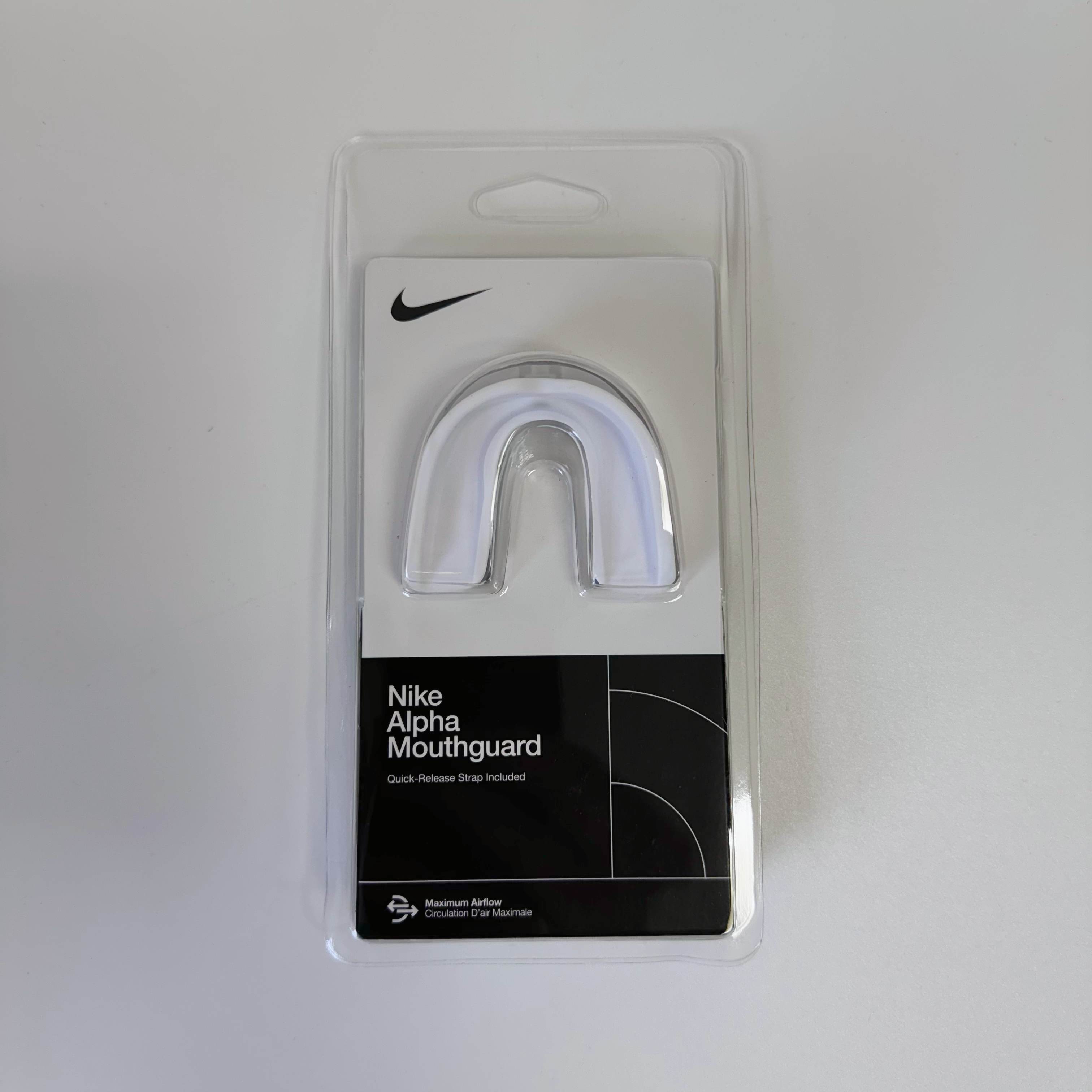 Nike Alpha Mundstück mit Band - Weiss Nike Alpha Mundstück mit Band - Weiss