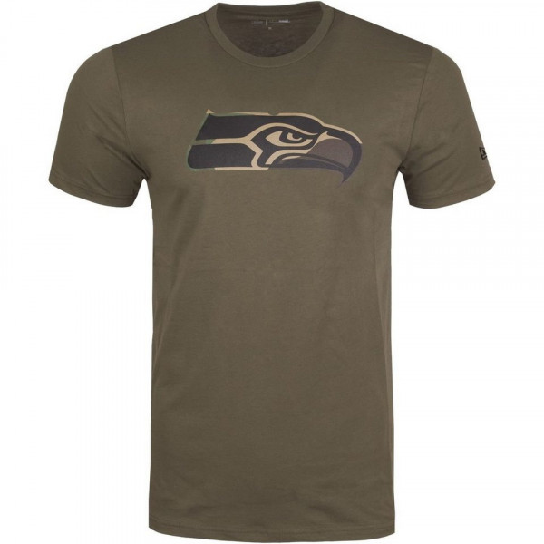 New Era Seattle Seahawks T-Shirt Olivgrün New Era Seattle Seahawks T-Shirt Olivgrün