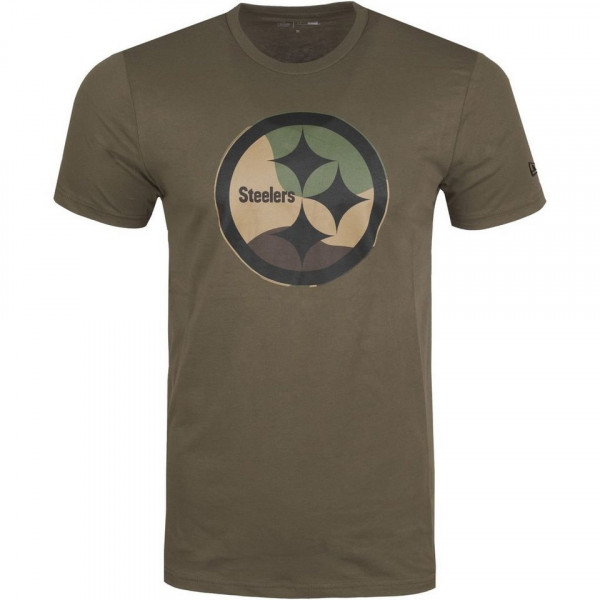 New Era Pittsburgh Steelers T-Shirt Olivgrün