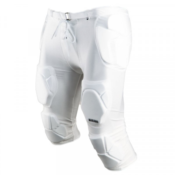 All In One Football Pants with all Pads White