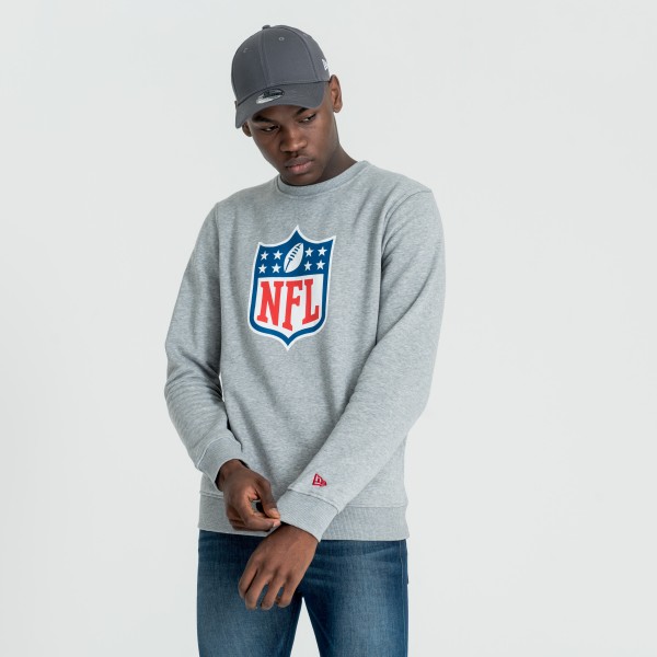New Era NFL Shield Crewneck Sweatshirt Grey